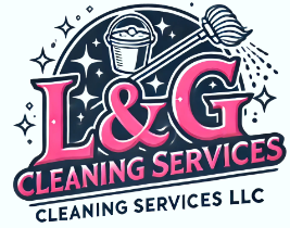 A logo for l & g cleaning services